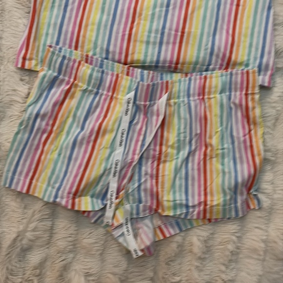 Calvin Klein Striped Pajama Set –Size M | Cotton | Cute & Cozy Sleepwear | - Picture 4 of 9
